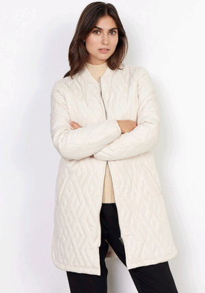Soyaconcept Fenya Quilted Jacket, Cream