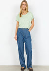 Soyaconcept Caisho Striped Straight Leg Jeans, Blue