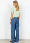 Soyaconcept Caisho Striped Straight Leg Jeans, Blue