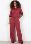 Soyaconcept Banu Wide Leg Joggers, Red
