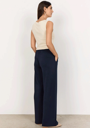 Soyaconcept Banu Wide Leg Joggers, Navy