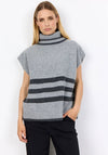 Soyaconcept Vif Roll Neck Sleeveless Jumper, Grey