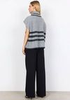 Soyaconcept Vif Roll Neck Sleeveless Jumper, Grey