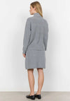 Soyaconcept Half Zip Rib Knit Jumper, Grey