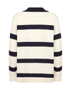 Soyaconcept Kanita Striped Collar Knit Jumper, Cream