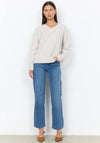 Soyaconcept Orlean V Neck Knit Jumper, Neutral