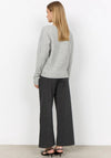 Soyaconcept Orlean V Neck Knit Jumper, Grey