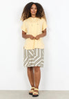 Soyaconcept Short Sleeve Hoodie, Yellow