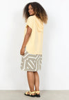 Soyaconcept Short Sleeve Hoodie, Yellow