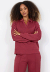 Soyaconcept Banu Collar Sweatshirt, Red