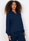 Soyaconcept Banu Collar Sweatshirt, Navy
