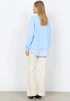 Soyaconcept Banu Shirt Trim Sweatshirt, Blue