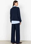 Soyaconcept Banu Shirt Trim Sweatshirt, Navy