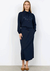 Soyaconcept Banu Funnel Neck Sweatshirt, Navy