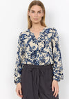 Soyaconcept Halfa Floral Blouse, Beige
