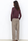 Soyaconcept Marica Lace Detail Top, Plum Purple