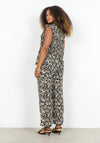 Soyacocept Leaf Print Cami, Black and Beige