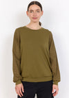 Soyaconcept Banu Broderie Anglaise Sleeve Top, Green