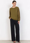 Soyaconcept Banu Broderie Anglaise Sleeve Top, Green