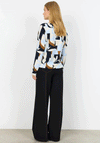 Soyaconcept Felicity Geometric Jersey Top, Blue