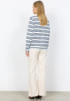 Soyaconcept Barni Striped Polo Top, Blue