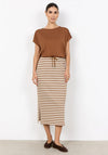Soyaconcept Braided Detail T-Shirt, Tan