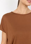 Soyaconcept Braided Detail T-Shirt, Tan