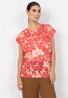 Soyaconcept Geometric T-Shirt, Red Multi