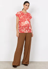 Soyaconcept Geometric T-Shirt, Red Multi