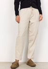 Soyaconcept Akila Tapered Leg Cotton Trousers, Beige