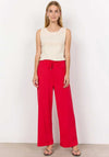 Soyaconcept Banu Casual Straight Leg Jogger Trousers, Red