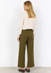 Soyaconcept Banu Straight Leg Jersey Trousers, Green