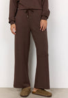 Soyaconcept Banu Straight Leg Jersey Trousers, Brown