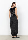 Soyaconcept Polka Dot Sleeveless Top, Black and Beige