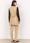 Soyaconcept Vikka Faux Suede Waistcoat, Tan