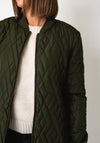 Soyaconcept Fenya Quilted Coat, Green