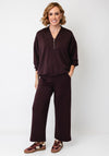 Soyaconcept Banu Quarter Zip Jumper, Wine