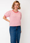 Soyaconcept Camila Striped Knit Top, Pink