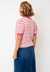 Soyaconcept Camila Striped Knit Top, Pink