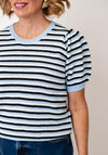 Soyaconcept Camila Striped Knit Top, Blue & Navy