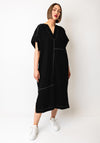 Soyaconcept Paige Contrast Stitch Tunic Dress, Black