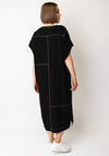 Soyaconcept Paige Contrast Stitch Tunic Dress, Black