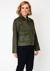 Soyaconcept Hajra Faux Suede Jacket, Green