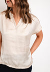 Soyaconcept Thilde V-Neck Blouse, Beige
