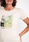 Soyaconcept Babette Graphic Print Cotton T-Shirt, Beige