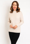Soyaconcept Kanita High Neck Ribbed Jumper, Beige