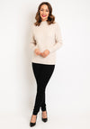 Soyaconcept Kanita High Neck Ribbed Jumper, Beige
