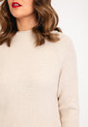 Soyaconcept Kanita High Neck Ribbed Jumper, Beige