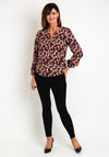 Soyaconcept Talena Split Neckline Lightweight Floral Blouse, Rose
