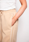 Soyaconcept Saya Striped Side Trousers, Beige